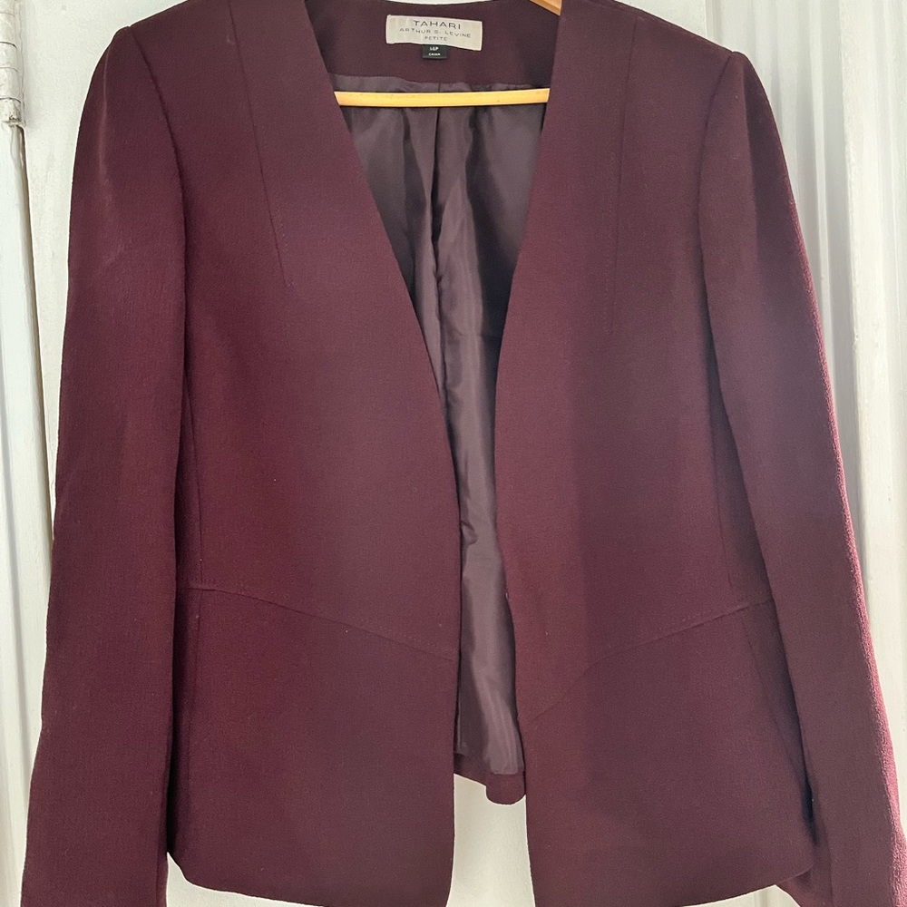 Classic merlot blazer
